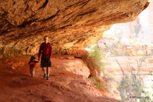 Hiking the rim trail at Zion