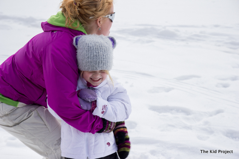 playing in the snow