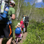 Family Backpacking on the trail