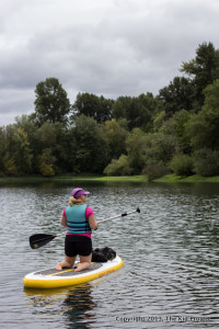 SUP Hang Ten on Willamette River