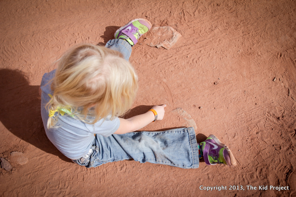 playing in the dirt