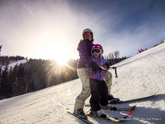 Skiing with toddler at Canyons resort