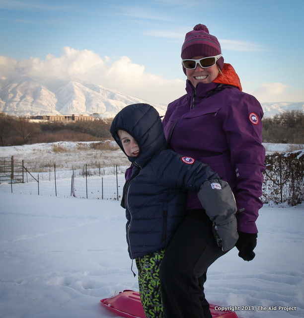 Skiing in canada goose jacket online