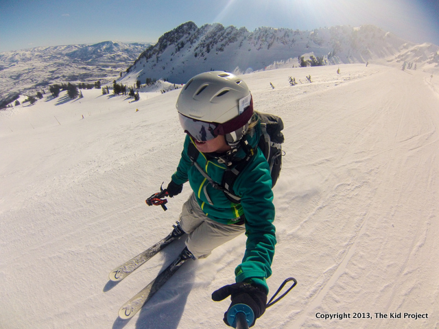 Skiing off Strawberry Gondola at Snowbasin Resort