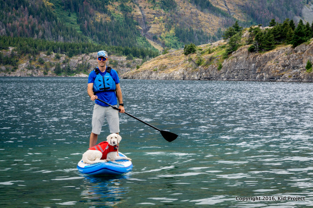 SUP in Glacier national park