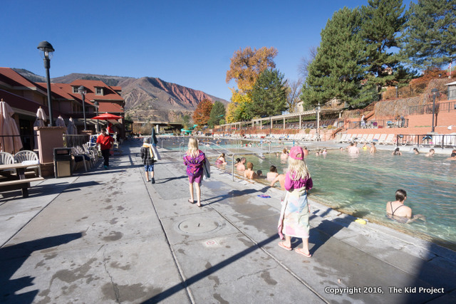 Glenwood Hot Springs, family swim, Colorado