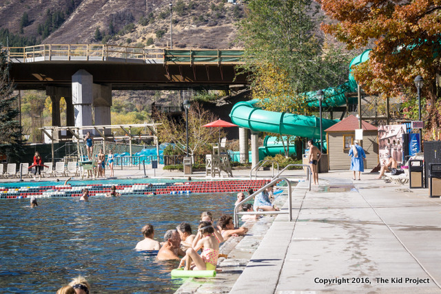 Glenwood Hot Springs, family swim, Colorado