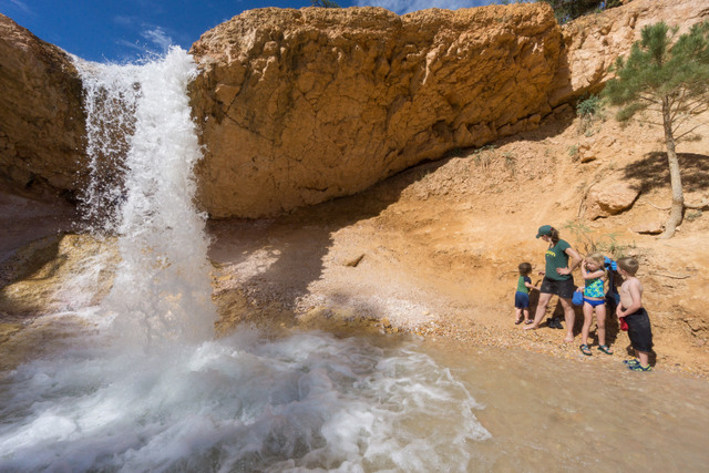 mossy cave and falls, bryce canyon NP