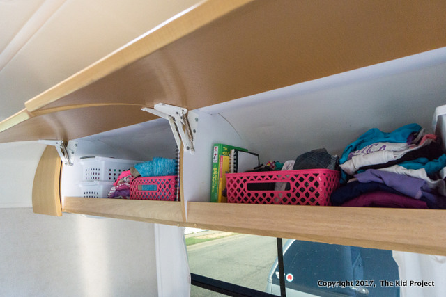 Airstream Safari overhead storage