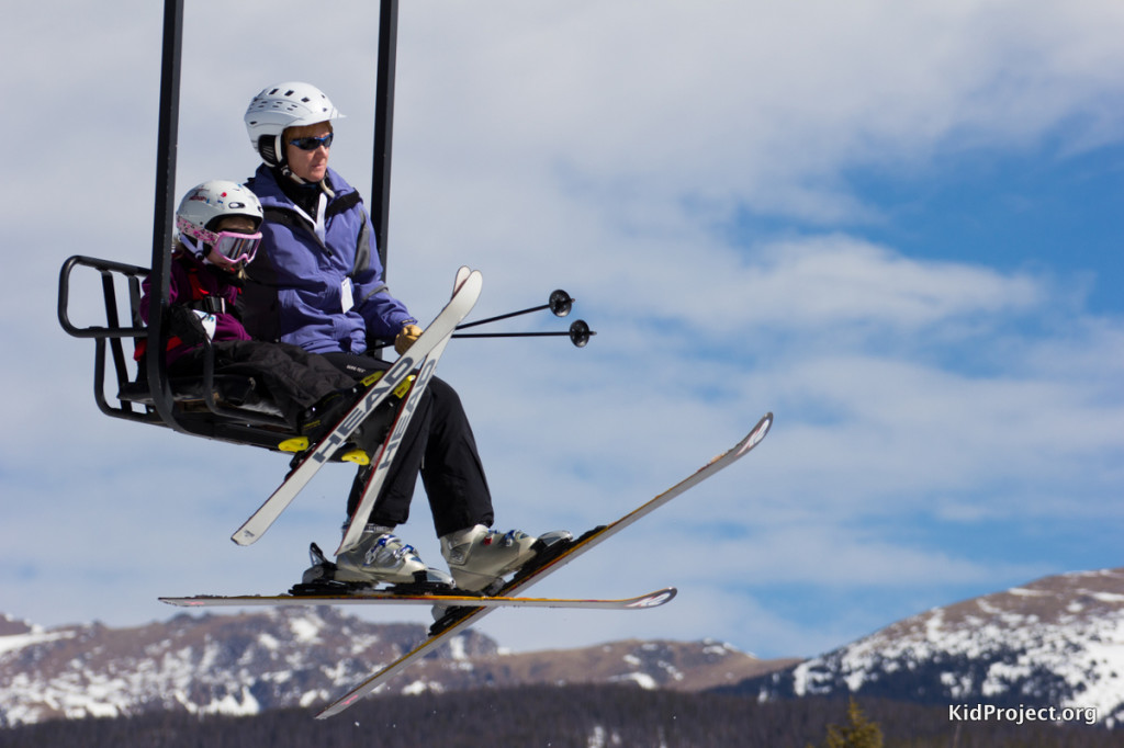 chairlift with kids