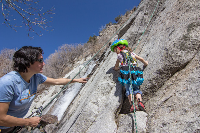 climbing with kids, Lisa Falls Utah