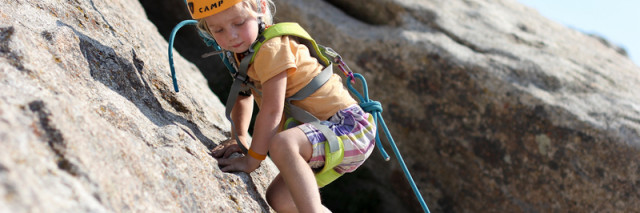 toddler rock climbing