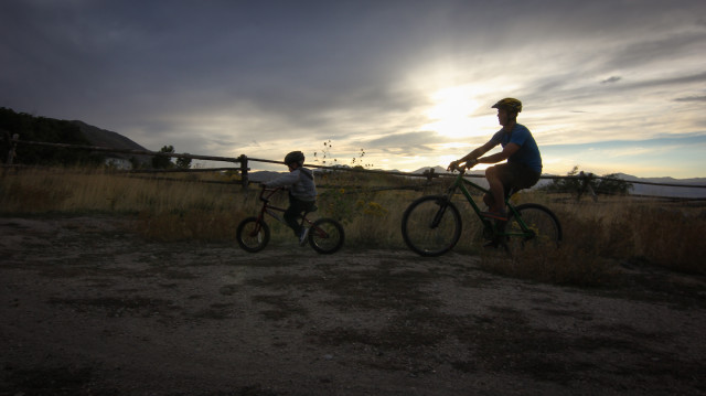 Biking with Dad full res