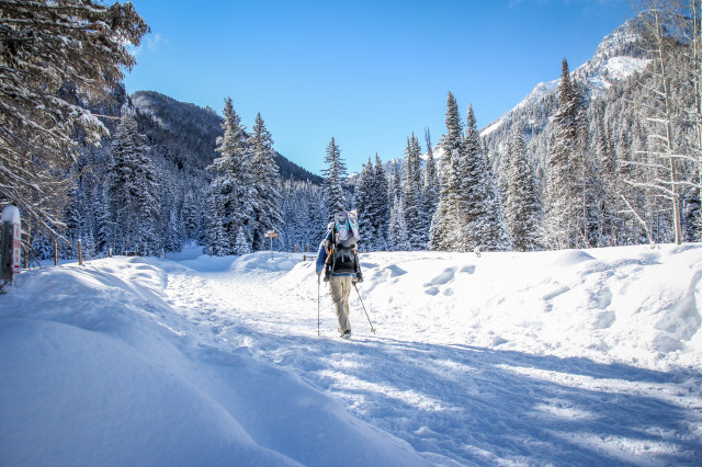 snowshoeing the wasatch, donut falls, full res