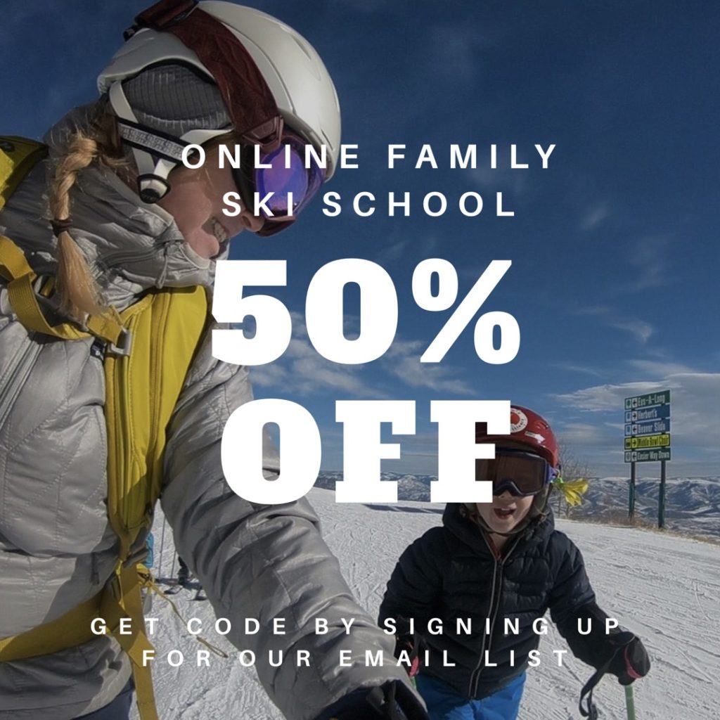 50% off online family ski school