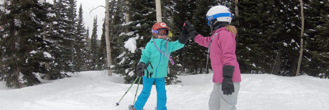 kids ski snowboard Targhee vacation