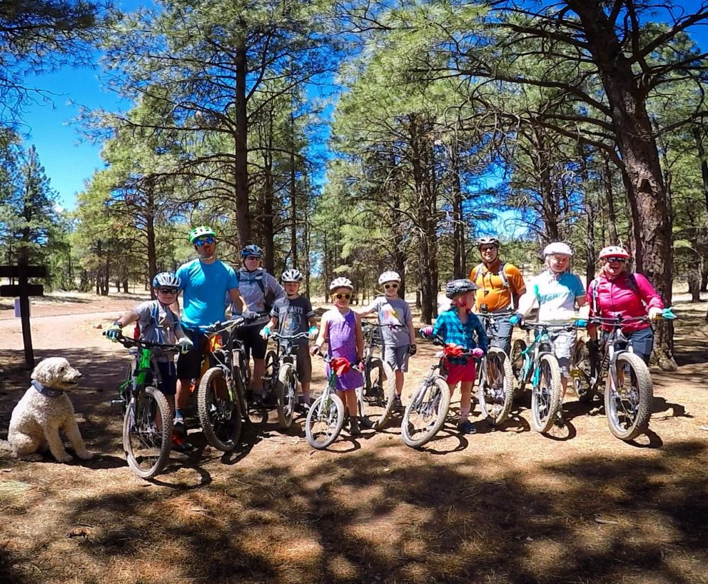 family mountain biking in Flagstaff