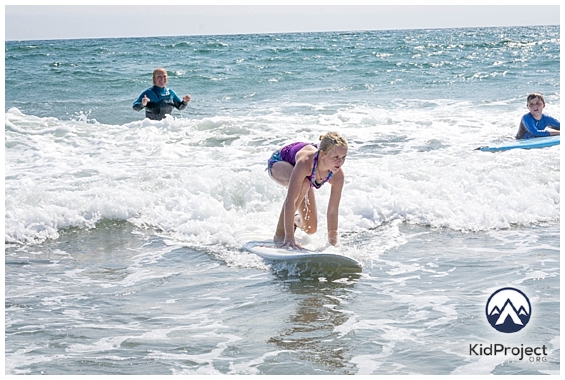 learning to surf kids