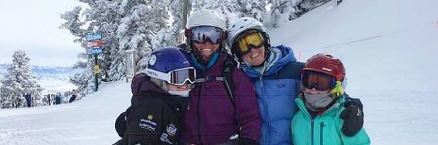 skiing family