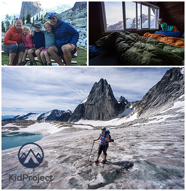 backpacking Bugaboos family